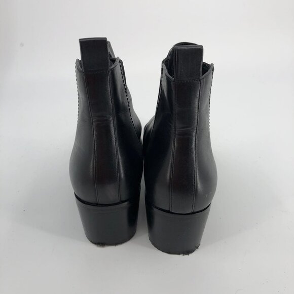 Cole Haan Black Leather Heeled Boots | Size 10 - Picture 2 of 6